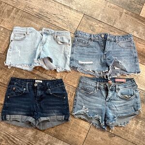 RSQ, Blank NYC, Hudson Kids Denim Shorts Set - Light and Dark Wash